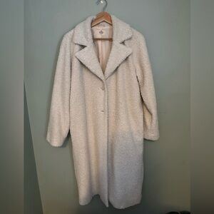 Marine Layer Off-White Teddy Coat